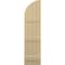 Ekena Millwork Americraft 4-Board (3 Batten) Wood Joined Board-n-Batten Shutters w/ Arch Top, ARW401BQ414X77NTH, PR ARW401BQ414X77NTH - alternate 2